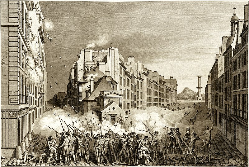 Mise à sac de la papeterie Réveillon, la Folie Titon du Faubourg Saint-Antoine, 1789