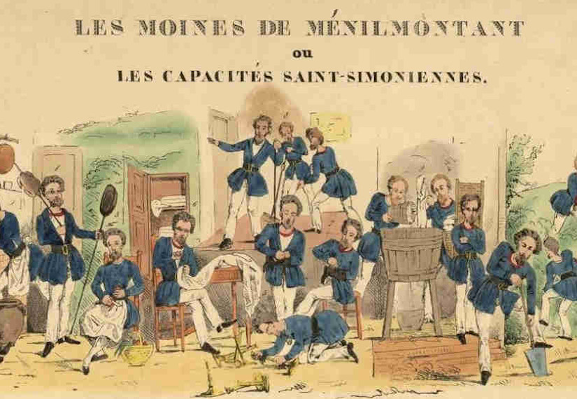 Distribution des tâches chez les saint-simoniens, Ménilmontant, 1830